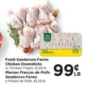 Fresh Sanderson Farms Chicken Drumsticks
