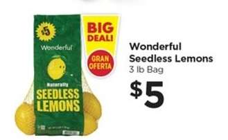 Wonderful Seedless Lemons