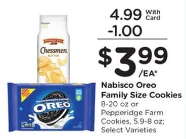 Nabisco Oreo Family Size Cookies