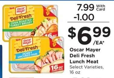 Oscar Mayer Deli Fresh Lunch Meat