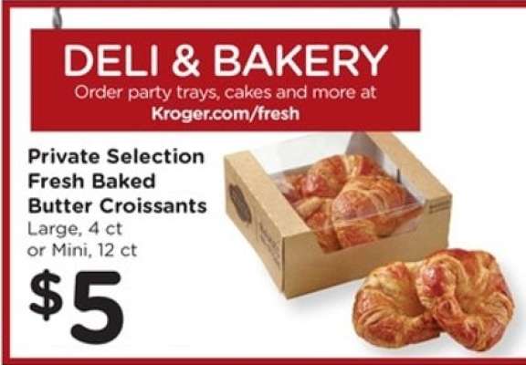 Private Selection Fresh Baked Butter Croissants