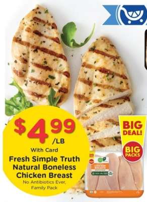 Fresh Simple Truth Natural Boneless Chicken Breast