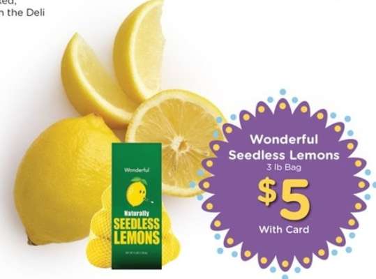 Wonderful Seedless Lemons