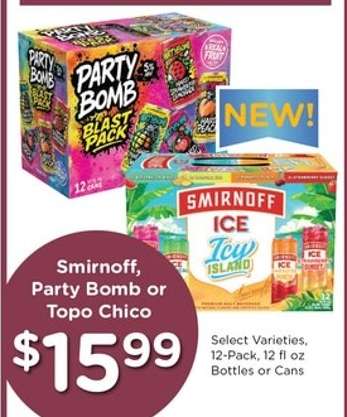 Smirnoff, Party Bomb or Topo Chico