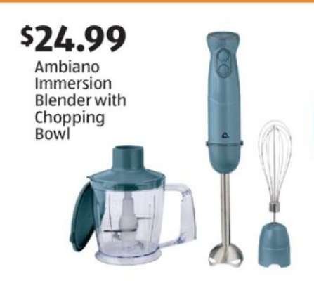 Ambiano Immersion Blender with Chopping Bowl