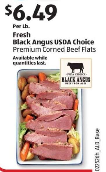 Fresh Black Angus USDA Choice Premium Corned Beef Flats