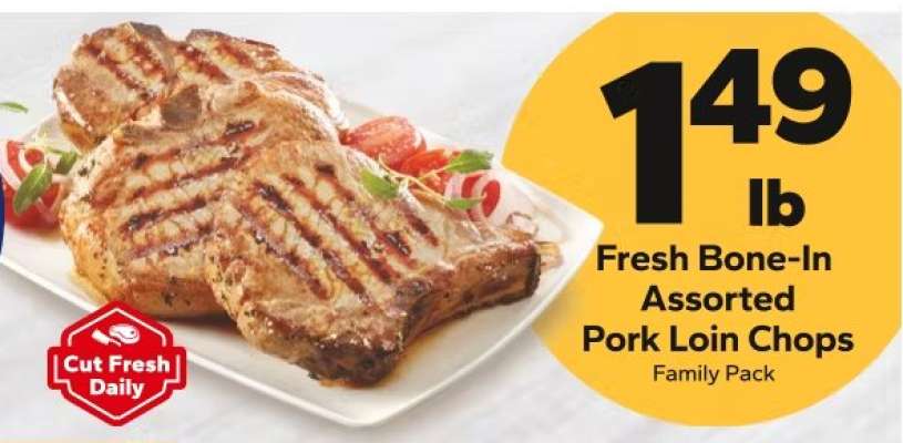 Fresh Bone-In Assorted Pork Loin Chops
