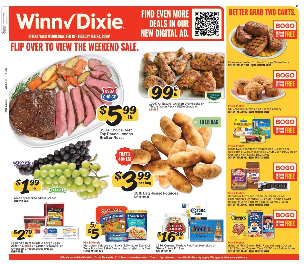 Winn Dixie ad - 02/18/2026 - 02/24/2026. Page 1