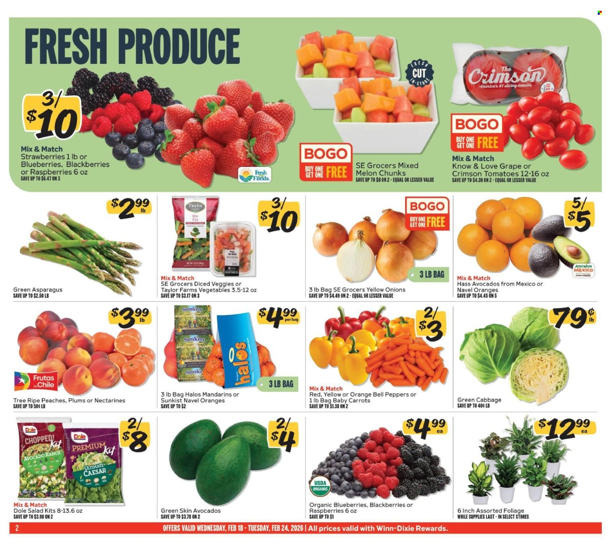 Winn Dixie ad - 02/18/2026 - 02/24/2026. Page 2