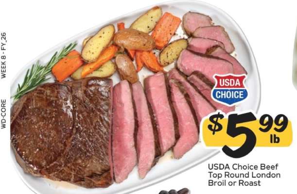 USDA Choice Beef Top Round London Broil or Roast