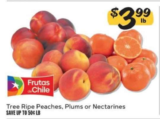 Tree Ripe Peaches, Plums or Nectarines