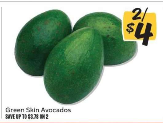 Green Skin Avocados