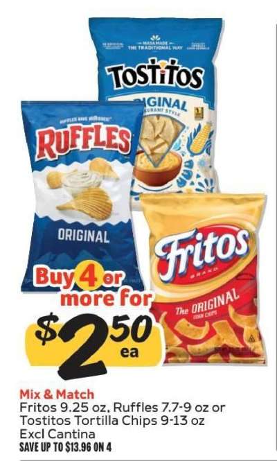 Fritos, Ruffles, or Tostitos