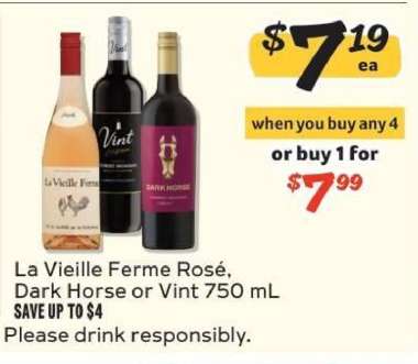La Vieille Ferme Rosé, Dark Horse or Vint