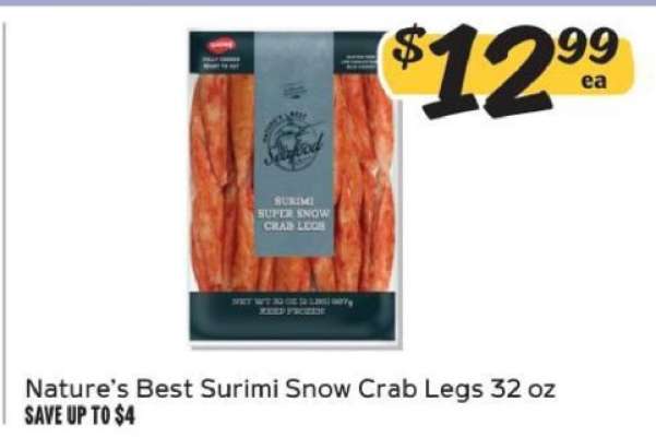 Nature's Best Surimi Snow Crab Legs