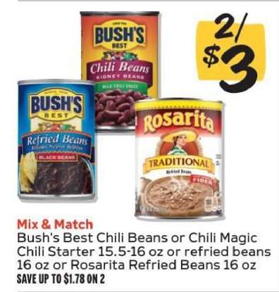 Bush's Best or Rosarita Beans
