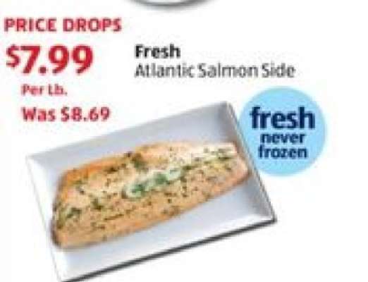 Fresh Atlantic Salmon Side