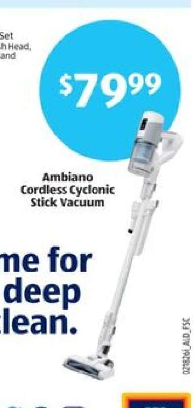 Ambiano Cordless Cyclonic Stick Vacuum