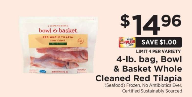 Bowl & Basket Whole Cleaned Red Tilapia