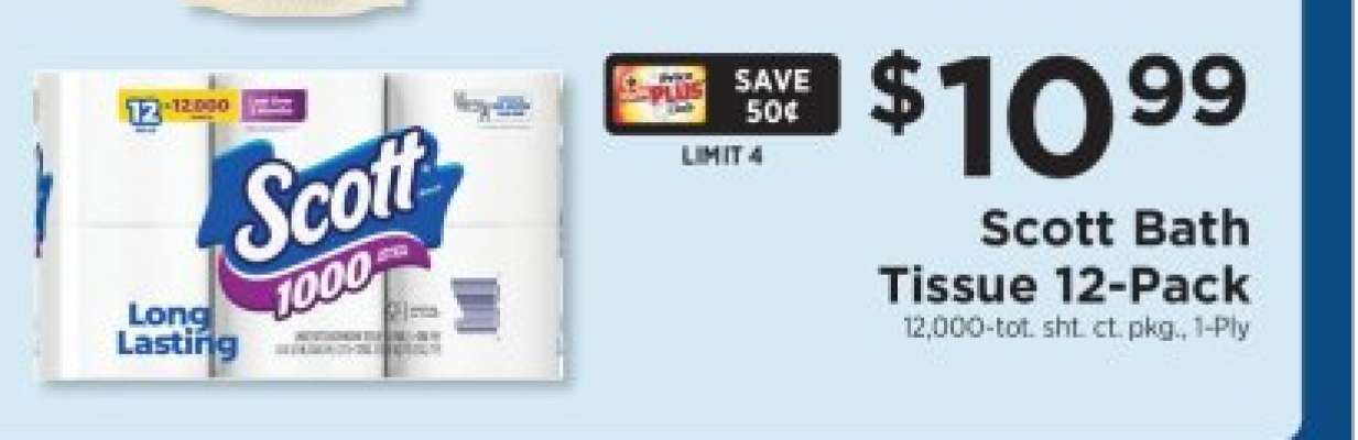 Scott Bath Tissue 12-Pack