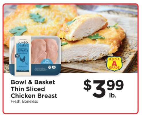 Bowl & Basket Thin Sliced Chicken Breast