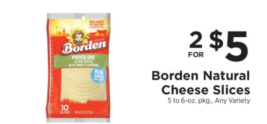 Borden Natural Cheese Slices