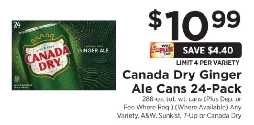 Canada Dry Ginger Ale Cans 24-Pack