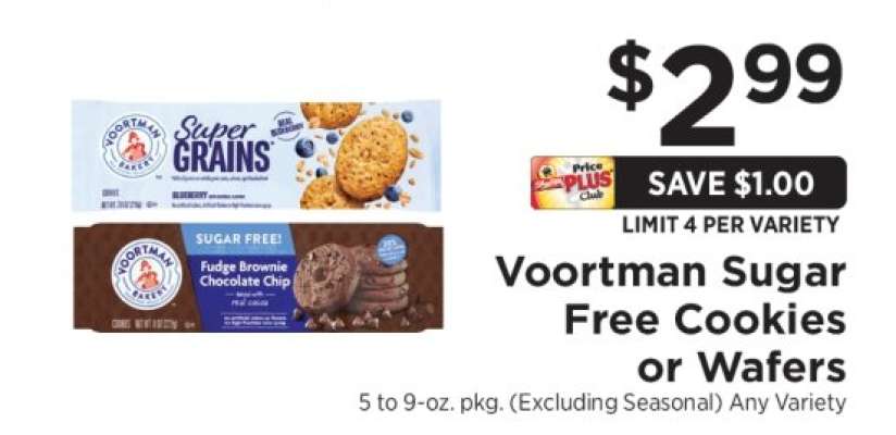 Voortman Sugar Free Cookies or Wafers