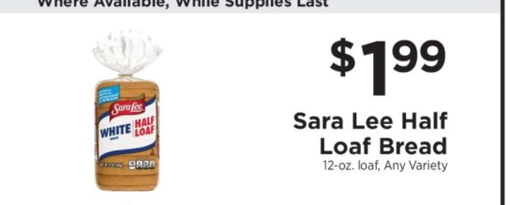 Sara Lee Half Loaf Bread