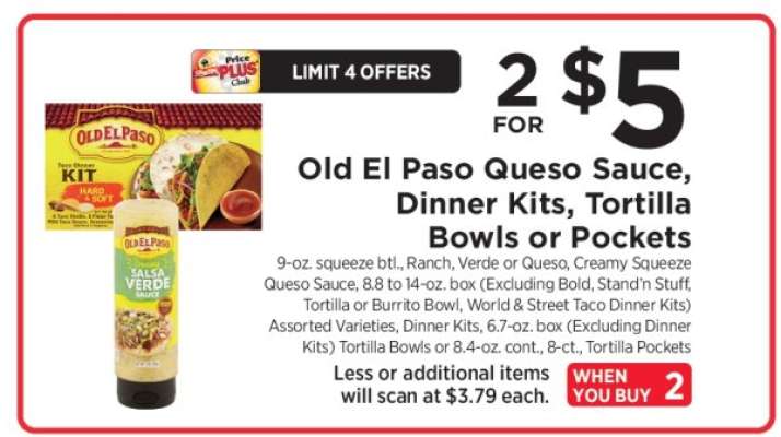 Old El Paso Queso Sauce, Dinner Kits, Tortilla Bowls or Pockets