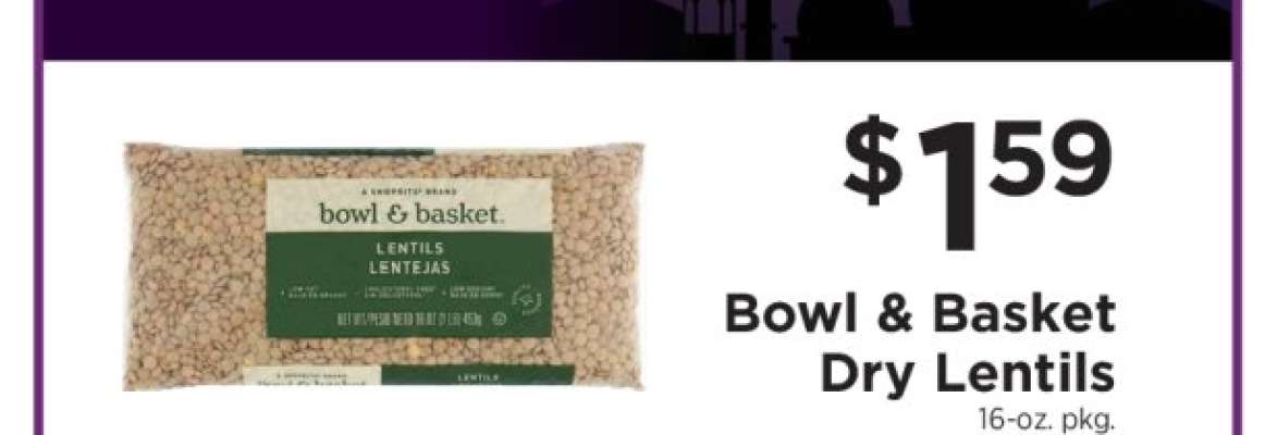 Bowl & Basket Dry Lentils