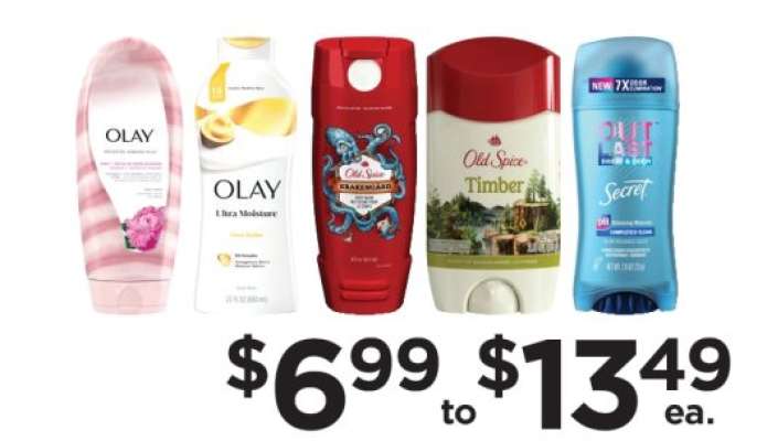 Olay, Old Spice, Secret Products