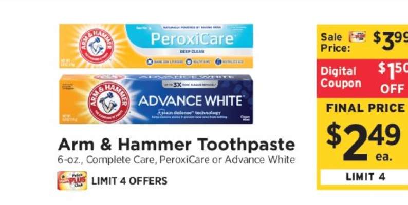 Arm & Hammer Toothpaste