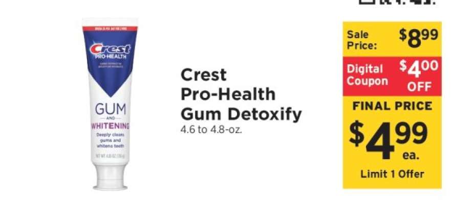 Crest Pro Health Gum Detoxify