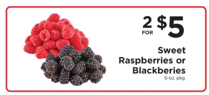 Sweet Raspberries or Blackberries