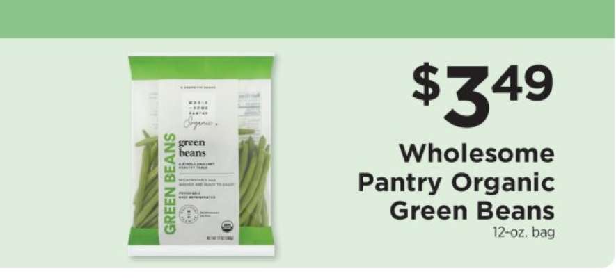 Wholesome Pantry Organic Green Beans