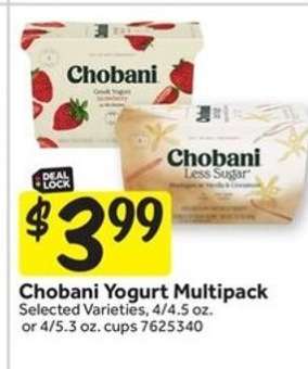 Chobani Yogurt Multipack