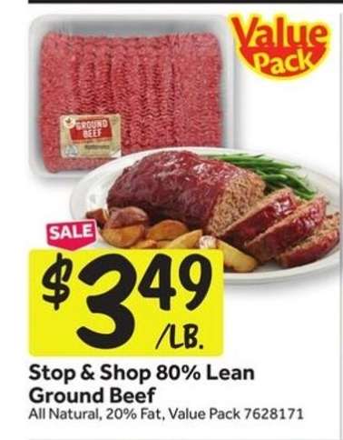 Stop & Shop 80% Lean Ground Beef