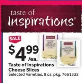 Taste of Inspirations Cheese Slices