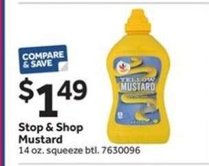 Stop & Shop Mustard