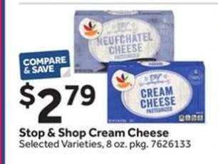 Stop & Shop Cream Cheese