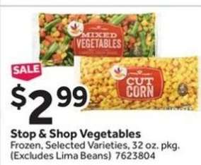Stop & Shop Vegetables
