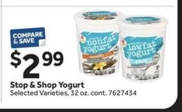 Stop & Shop Yogurt