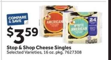 Stop & Shop Cheese Singles