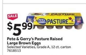 Pete & Gerry's Pasture Raised Large Brown Eggs