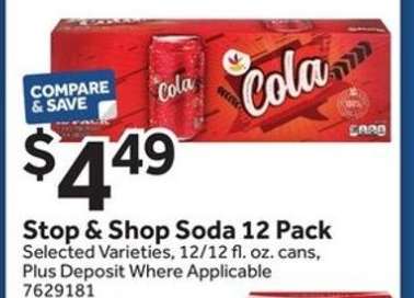 Stop & Shop Soda 12 Pack