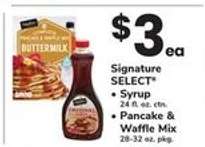 Signature SELECT Syrup or Pancake & Waffle Mix