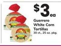 Guerrero White Corn Tortillas