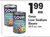 Goya Low Sodium Beans