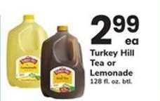 Turkey Hill Tea or Lemonade